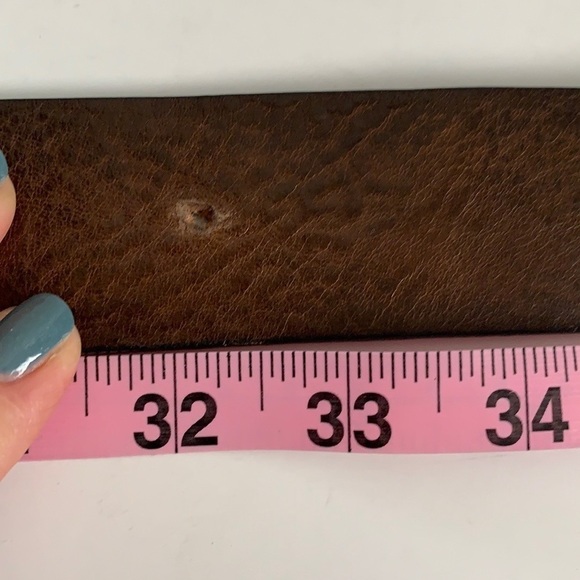 Just Cavalli Brown Leather Gold Buckle Snake Belt - Picture 10 of 14